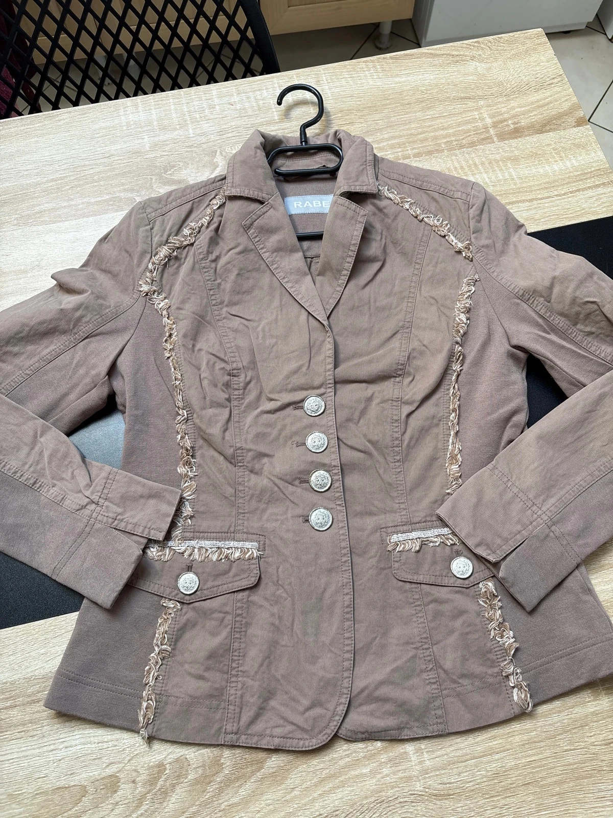 Veste blazer taille S couleur taupe clair